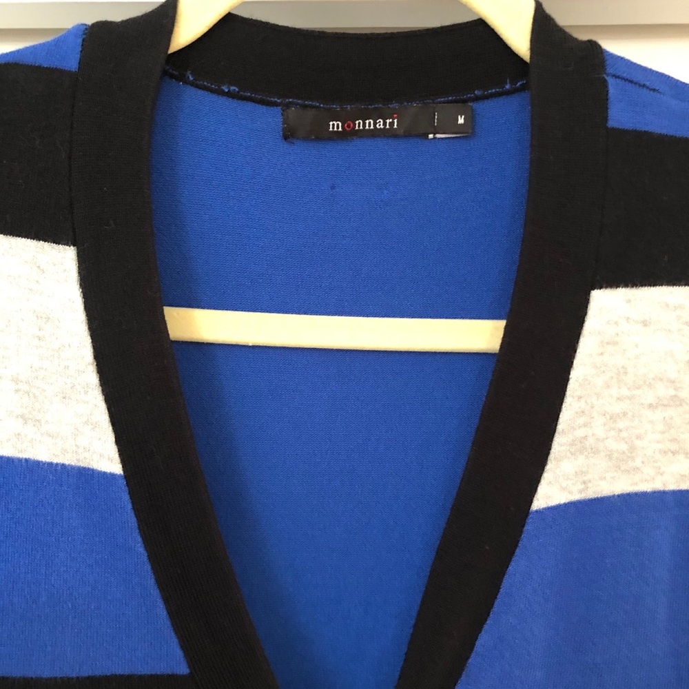 Monnari Buttoned Color-Block Striped Cardigan - image 2